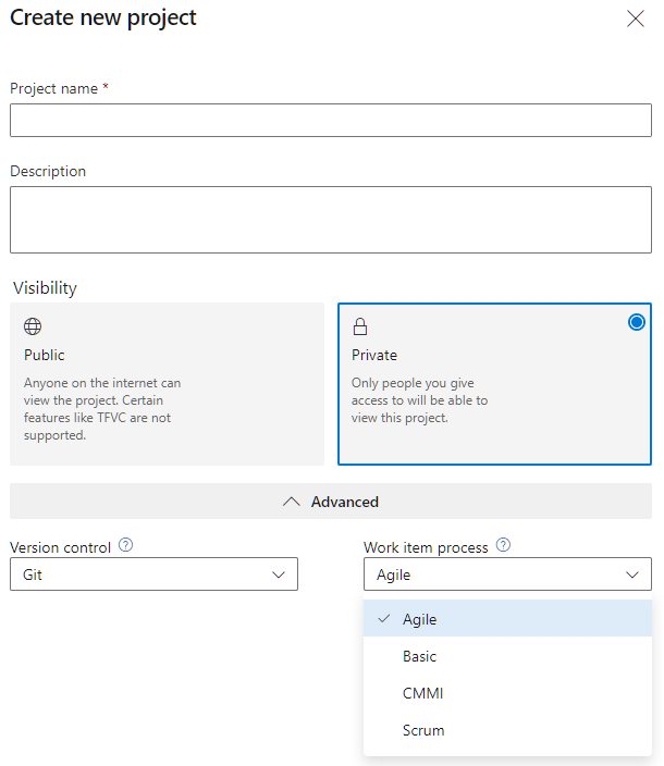 Azure Work Item Processes